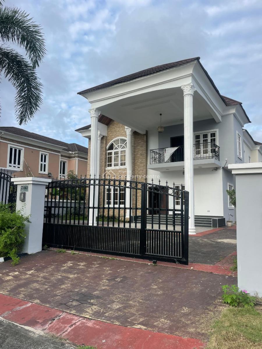 Contemporary Spacious 5 Bedroom Fully Detached Duplex with Bq, Royal Garden Estate, Ajah, Lagos, Detached Duplex for Rent
