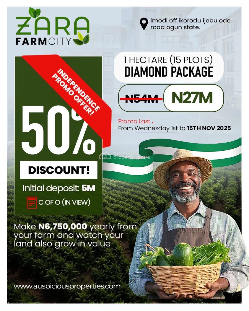 a Premium Residential and Agricultural Estate Offering Great Investmen, Apa Egbede Community, Imodi Ijasi, Ijebu Ode, Ogun, Mixed-use Land for Sale