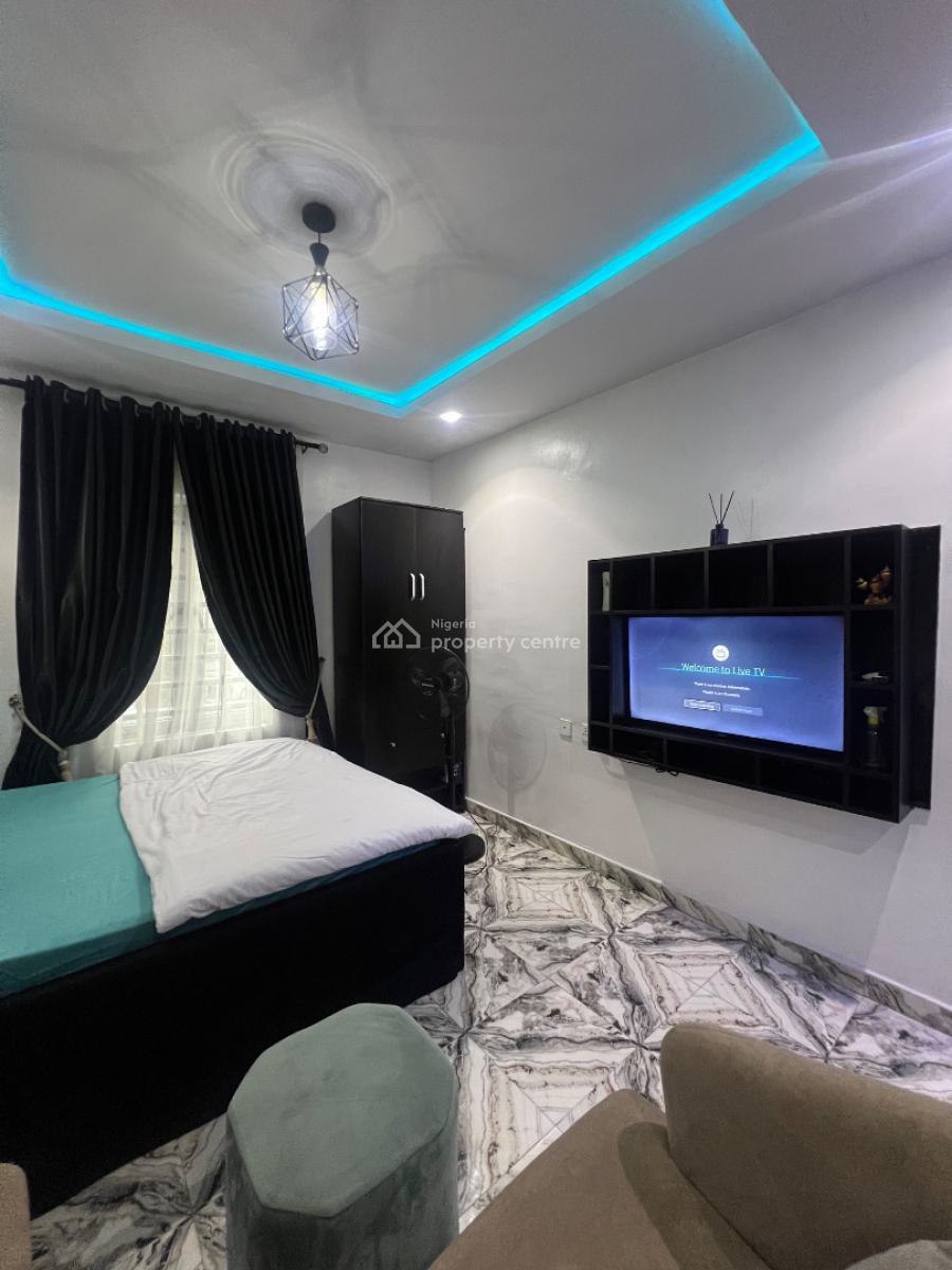 Well Furnished and Serviced Studio Apartment, 8 Lawal Street, Jibowu, Yaba, Lagos, Self Contain (single Rooms) for Rent