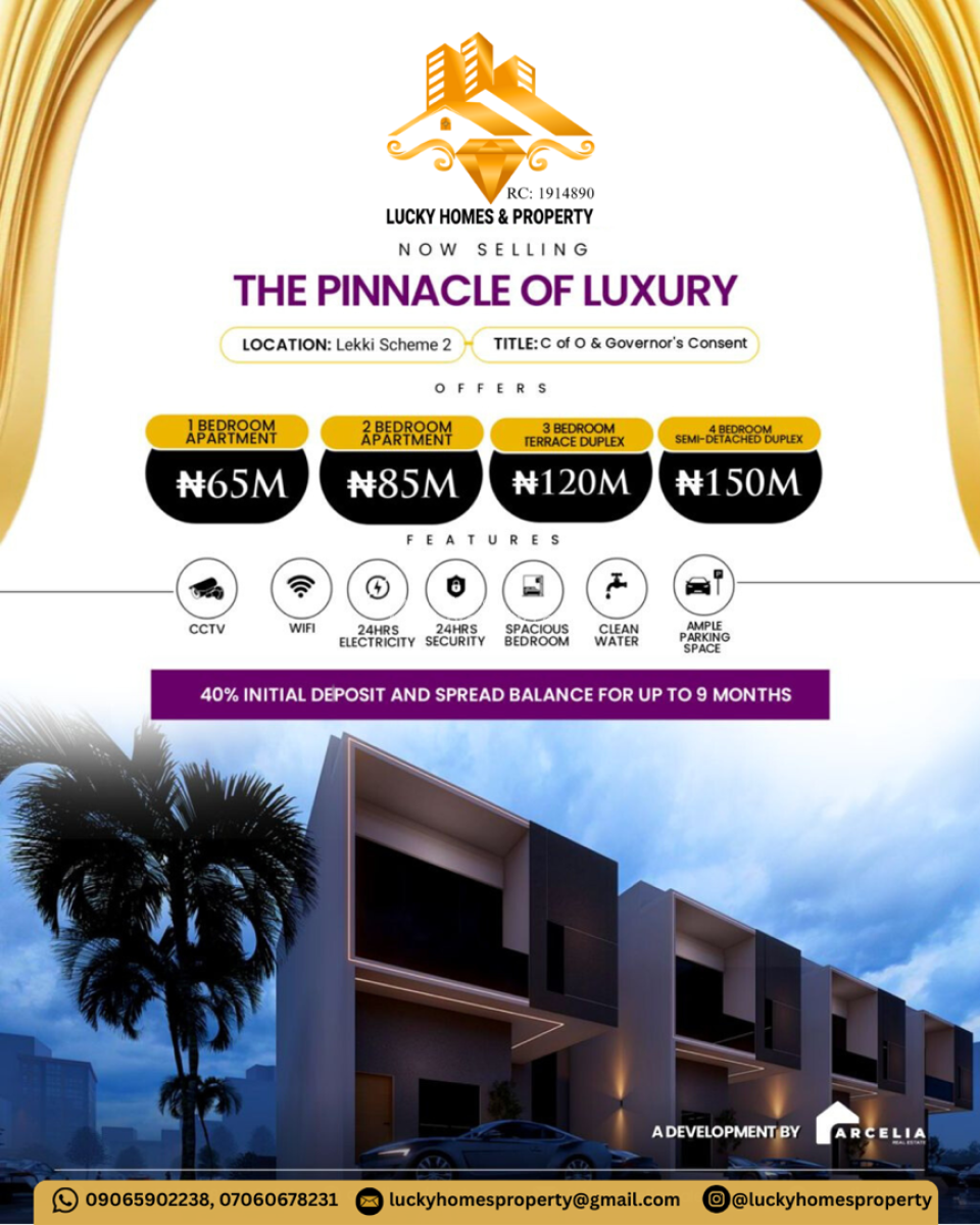 Luxury 1 Bedroom Semi Detached Duplex, Lekki Scheme 2 Estate, Ogombo, Ajah, Lagos, House for Sale
