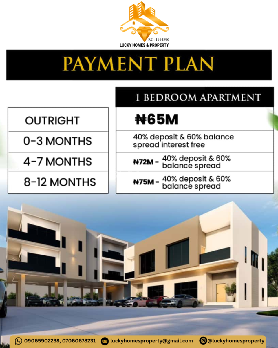 Luxury 1 Bedroom Semi Detached Duplex, Lekki Scheme 2 Estate, Ogombo, Ajah, Lagos, House for Sale