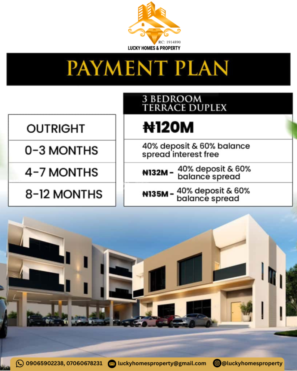 Luxury 1 Bedroom Semi Detached Duplex, Lekki Scheme 2 Estate, Ogombo, Ajah, Lagos, House for Sale