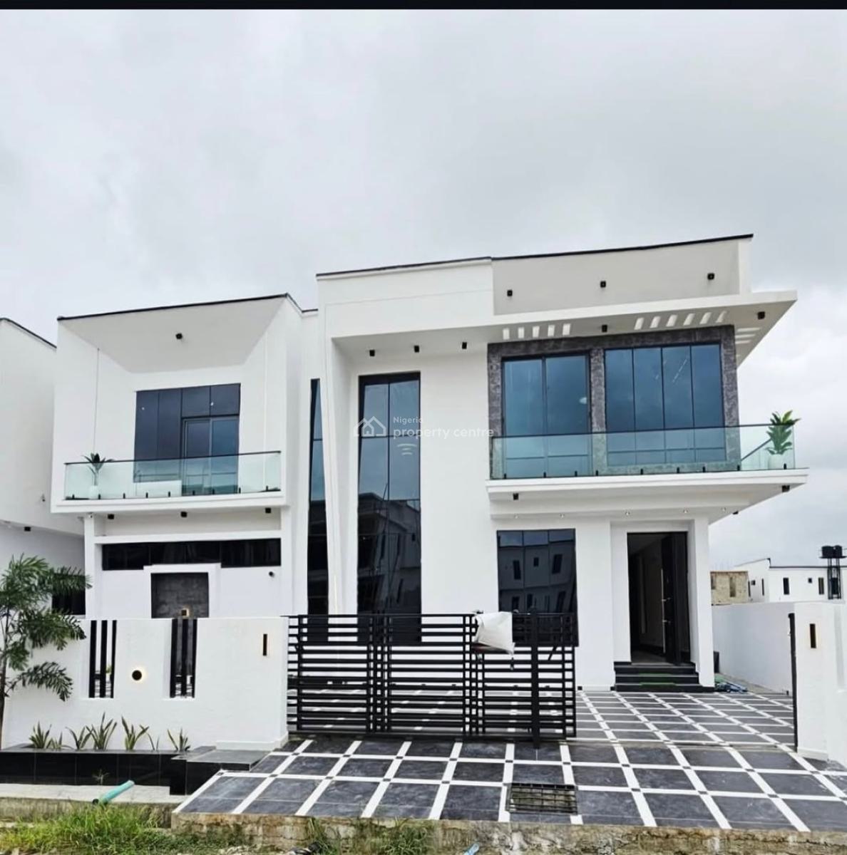 5 Bedroom Fully Detached Duplex with Bq, Swimming Pool, Lekki Palm City Estate, Ajah, Lagos, House for Sale