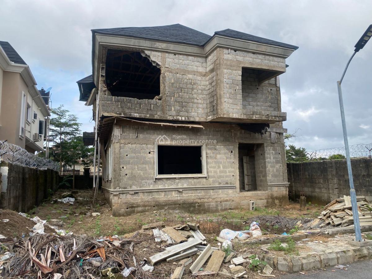 Semi-finished 4-bedroom Detached Duplex with Attached Studio Room, Pleasant View Estate, Lugbe District, Abuja, House for Sale