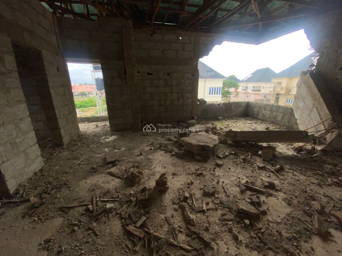 Semi-finished 4-bedroom Detached Duplex with Attached Studio Room, Pleasant View Estate, Lugbe District, Abuja, House for Sale