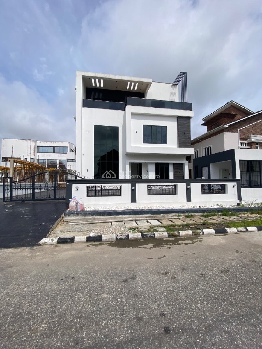Lovely 5 Bed Mansion in a Secured Estate, Pinnock Beach, Osapa, Lekki, Lagos, Detached Duplex for Sale