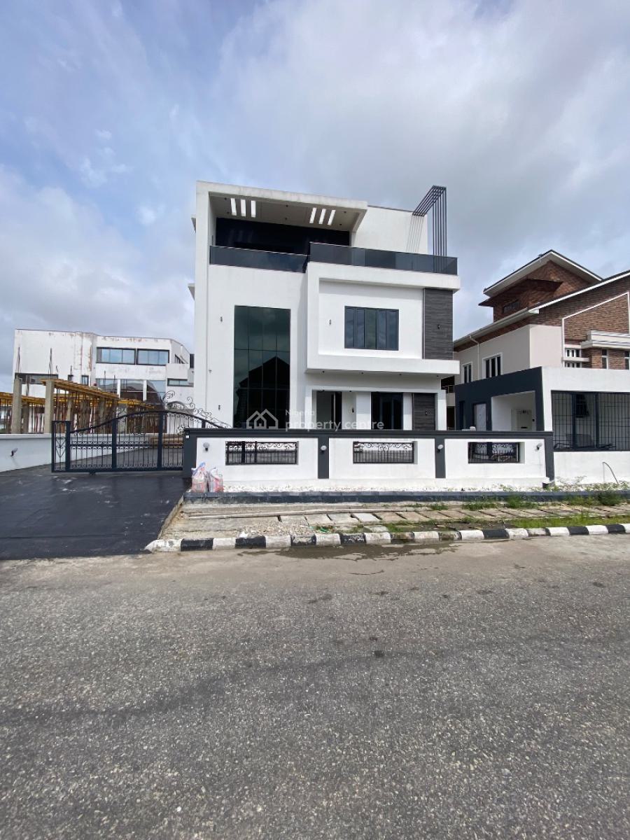Lovely 5 Bed Mansion in a Secured Estate, Pinnock Beach, Osapa, Lekki, Lagos, Detached Duplex for Sale