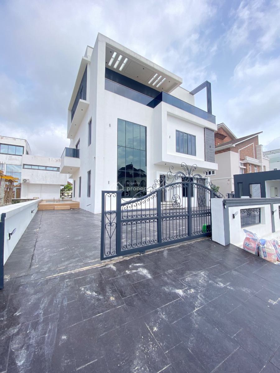 Lovely 5 Bed Mansion in a Secured Estate, Pinnock Beach, Osapa, Lekki, Lagos, Detached Duplex for Sale