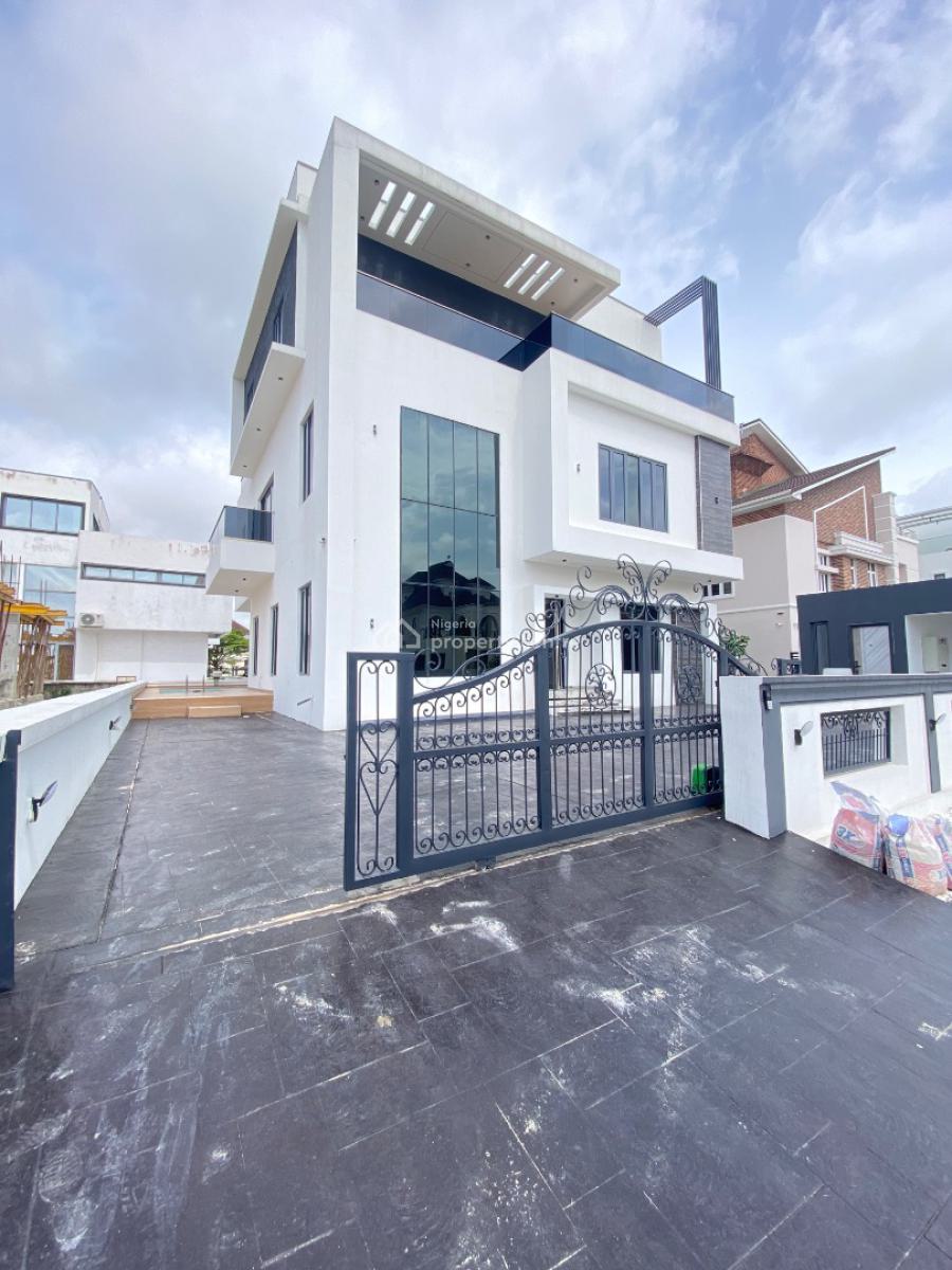 Lovely 5 Bed Mansion in a Secured Estate, Pinnock Beach, Osapa, Lekki, Lagos, Detached Duplex for Sale