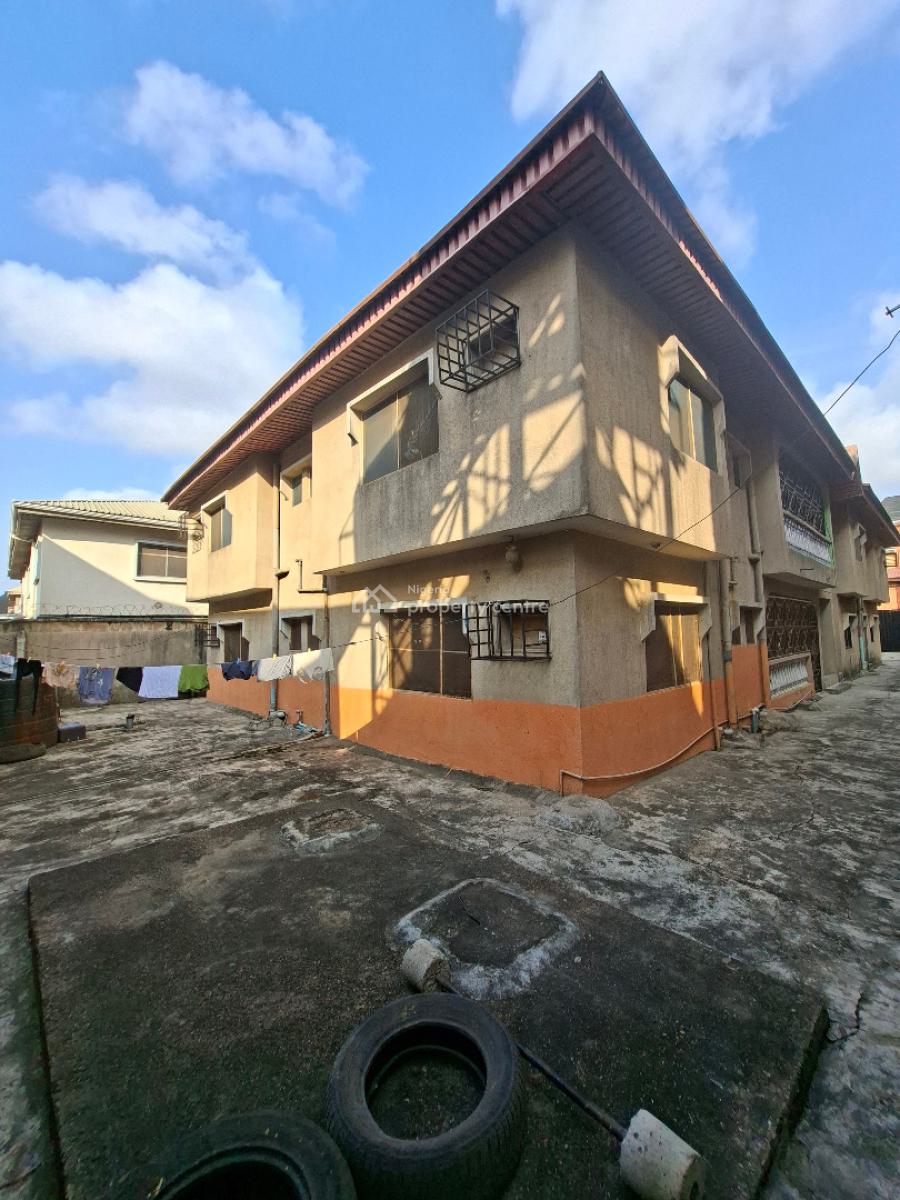 Solid Block of 4flats with Cofo, 9 Princess Adebimpe Street,off Alhaja Agbeke, Ago Palace, Isolo, Lagos, Block of Flats for Sale