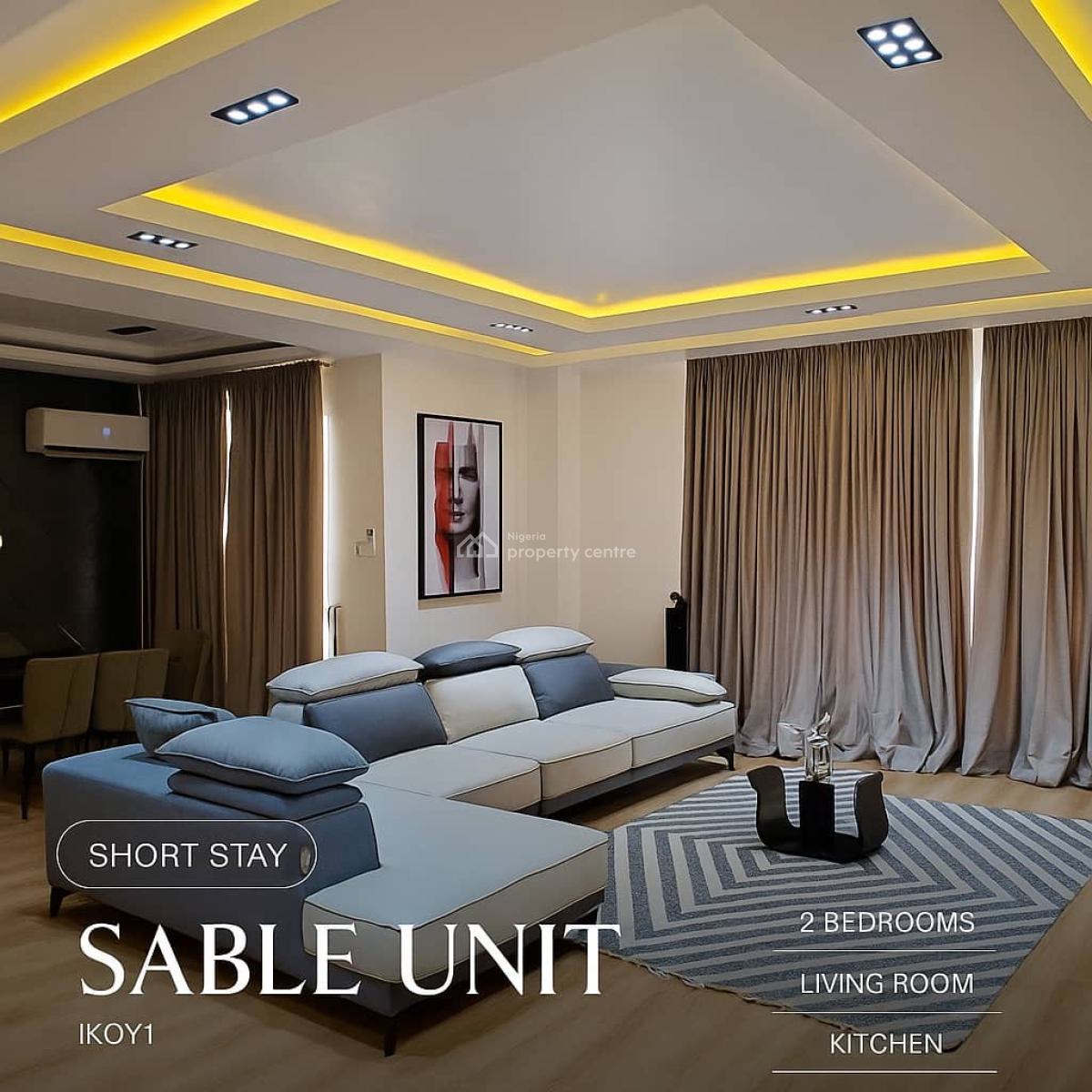 2 Units of Sleek 2-bedroom Smart Apartment with Swimming Pool, Keffi Street, Ikoyi, Lagos, Flat / Apartment Short Let