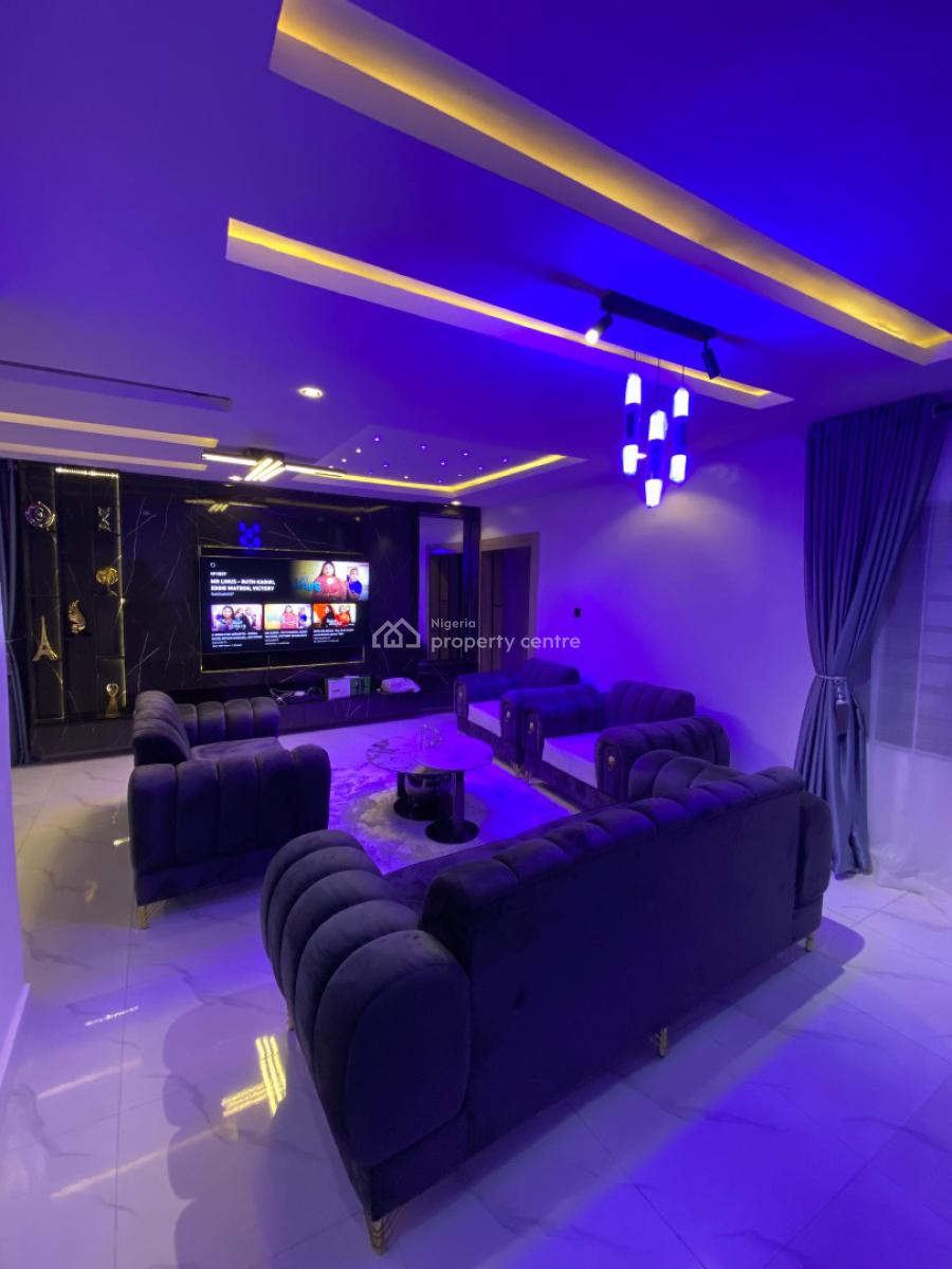 Luxury Built 4 Bedroom Fully Detached Apartment, Budo Peninsula, Sangotedo, Ajah, Lagos, Flat / Apartment Short Let