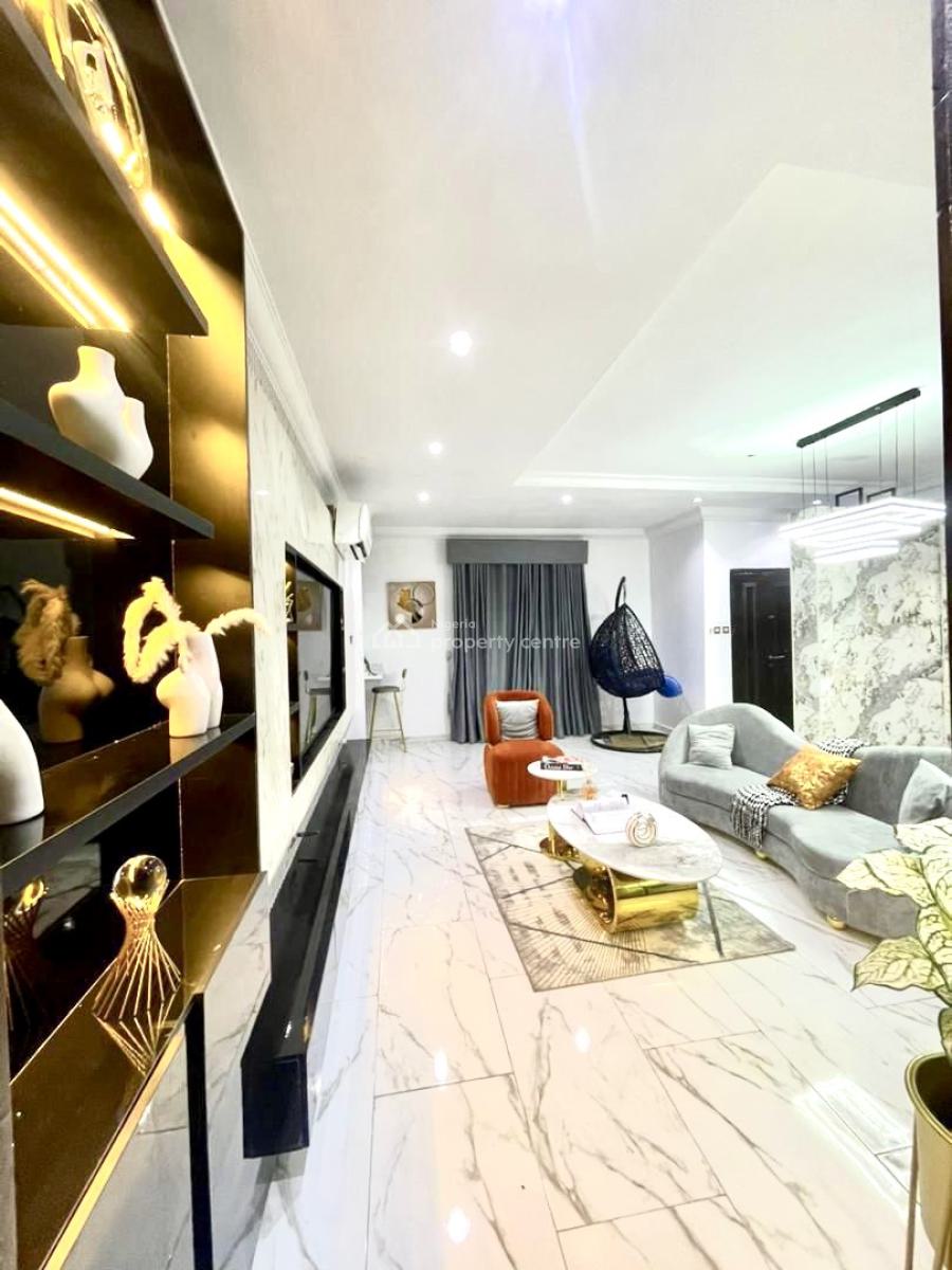 Furnished 1 Bedroom with Swimming Pool Apartment, Chevron, Lekki, Lagos, Mini Flat (room and Parlour) for Rent