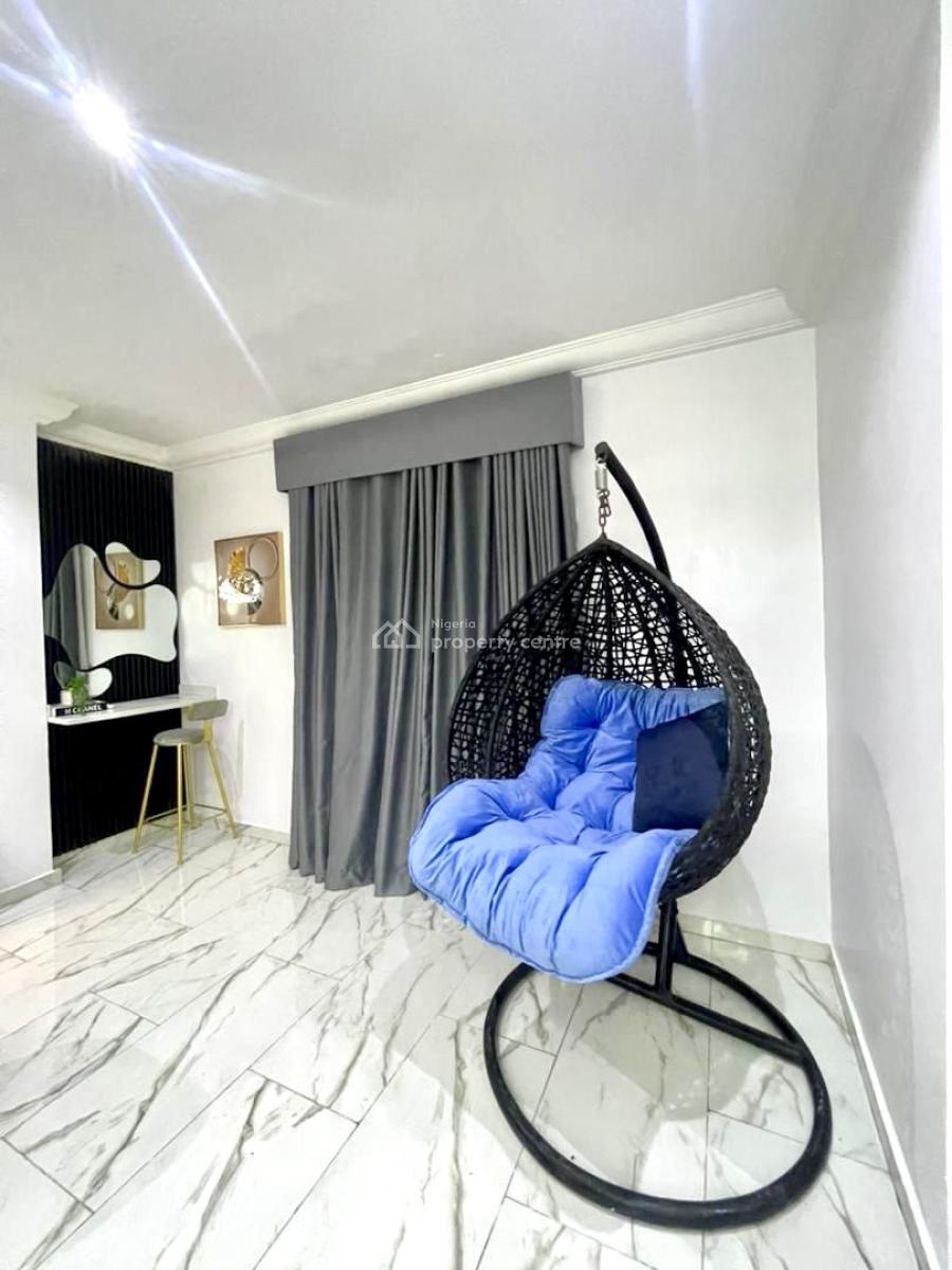 Furnished 1 Bedroom with Swimming Pool Apartment, Chevron, Lekki, Lagos, Mini Flat (room and Parlour) for Rent