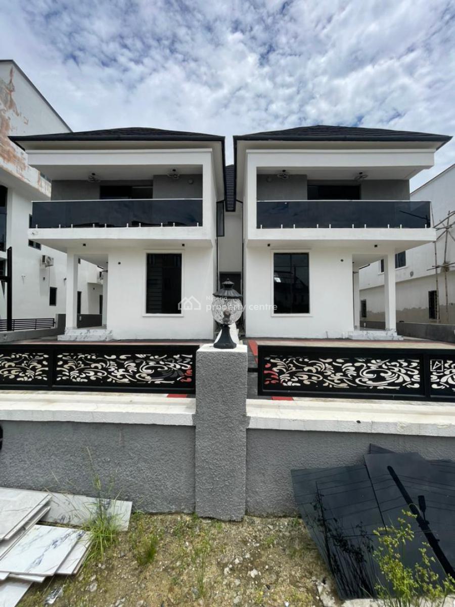 Spacious 4 Bedroom Semi Detached Home with Bq & Pool in a Secured Estate, Megamound, Ikota, Lekki, Lagos, Semi-detached Duplex for Sale