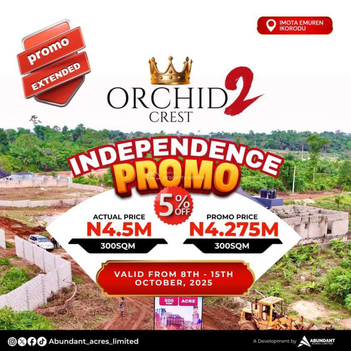 Orchid Crest 2, in a Very Prime Location, Imota, Ikorodu, Lagos, Residential Land for Sale