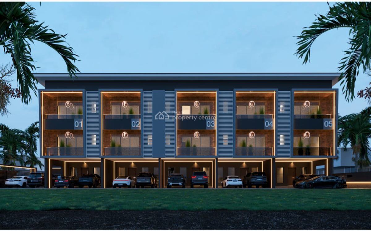 4 Bedroom Triplet with Bq and Registered Survey and Deed of Assignment, Afe Residence Located at Lekki Scheme 2 By Abraham Adesanya, Ajiwe, Ajah, Lagos, Terraced Duplex for Sale