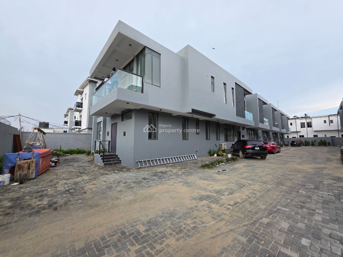Brand New, Superb 4 Bedrooms Terraced Duplex with Bq, Alpha Beach Road, Lekki, Lagos, Terraced Duplex for Rent