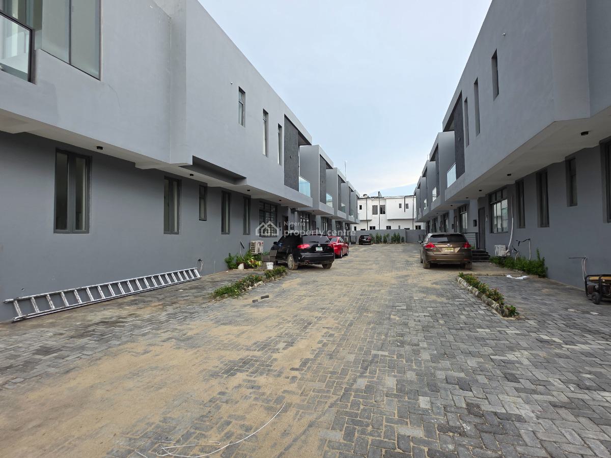 Brand New, Superb 4 Bedrooms Terraced Duplex with Bq, Alpha Beach Road, Lekki, Lagos, Terraced Duplex for Rent