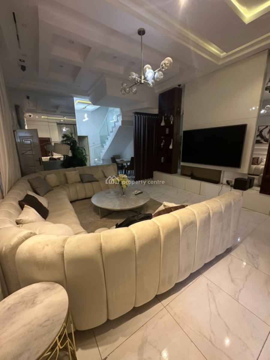 Tastefully Furnished 4 Bedroom Semi Detached House with Bq, Osapa, Lekki, Lagos, Semi-detached Duplex for Rent