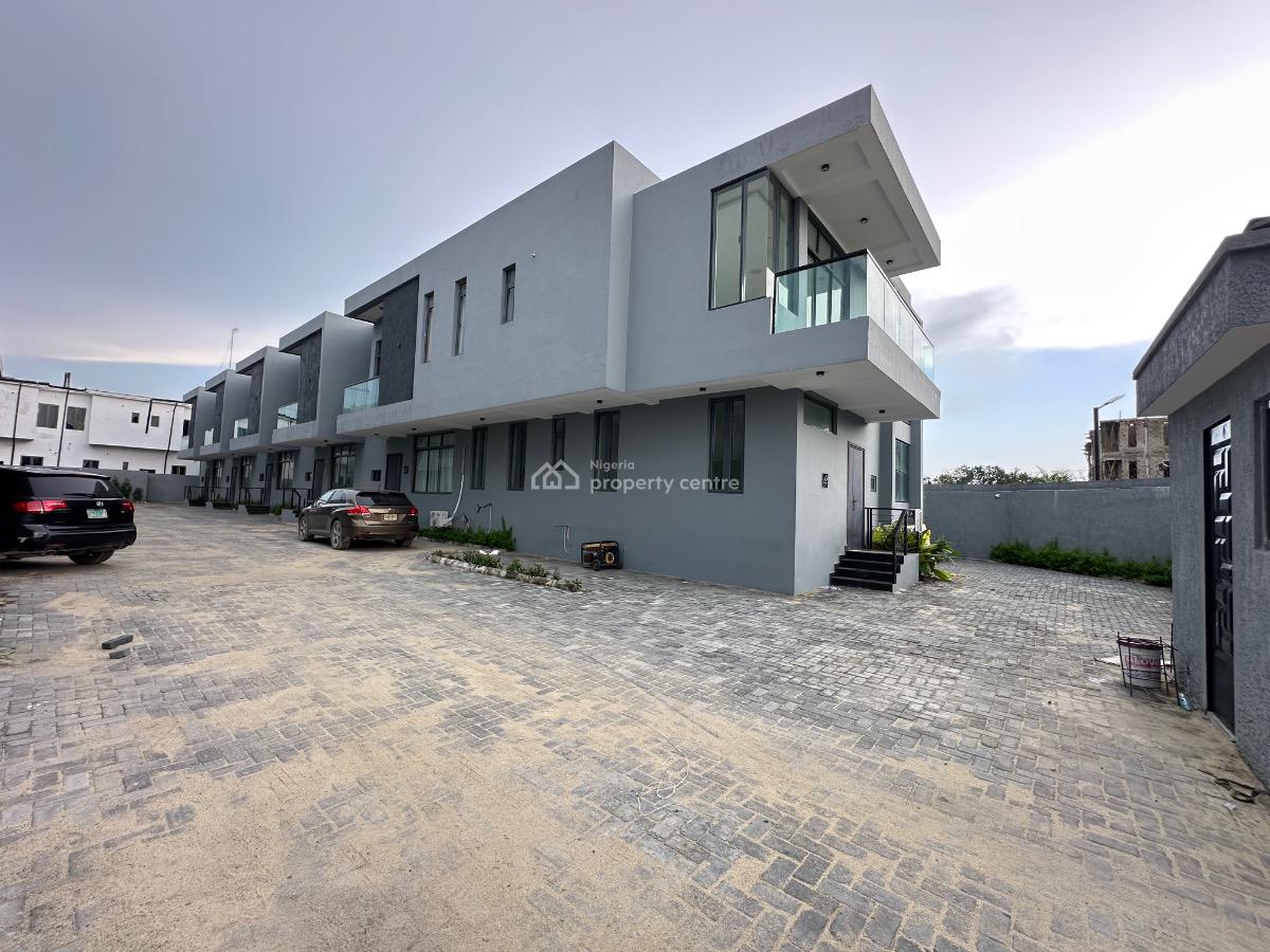 Newly Built Four (4) Bedroom Terrace Duplex with a Bq, Igbo Efon, Lekki, Lagos, Terraced Duplex for Rent