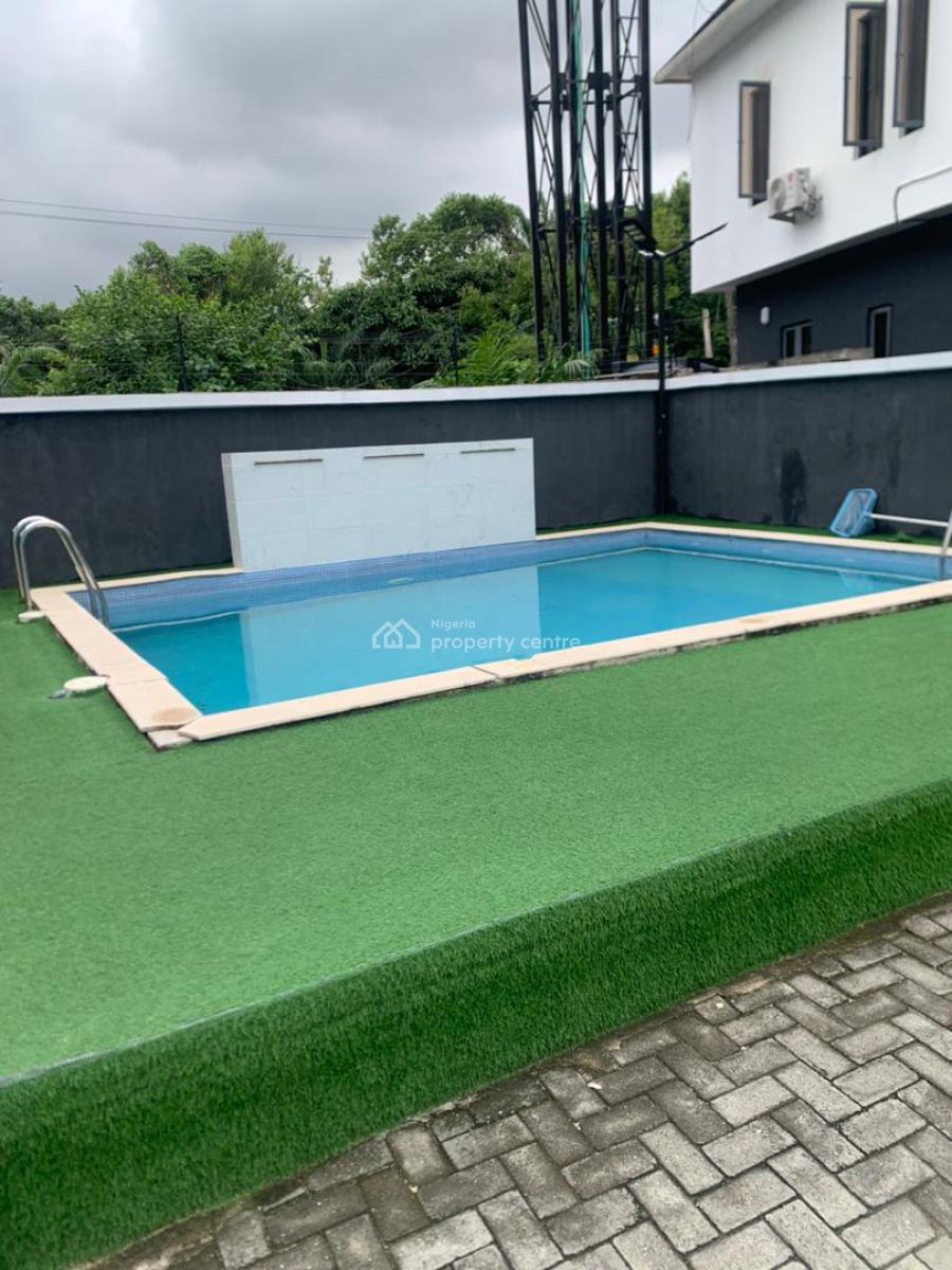 Well Maintained Semi Terraced Duplex with a Swimming Pool, Lekki Conservation, Lekki, Lagos, Detached Duplex for Rent