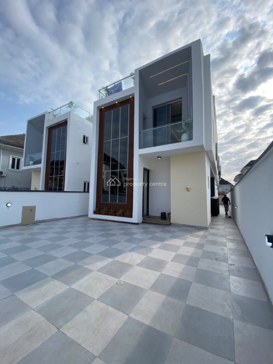 a 5 Bedroom Fully Detached House with Pool, Cinema, Gym and 2 Bq, Agbalaya Street, Chevy View Estate, Lekki, Lagos, Detached Duplex for Sale