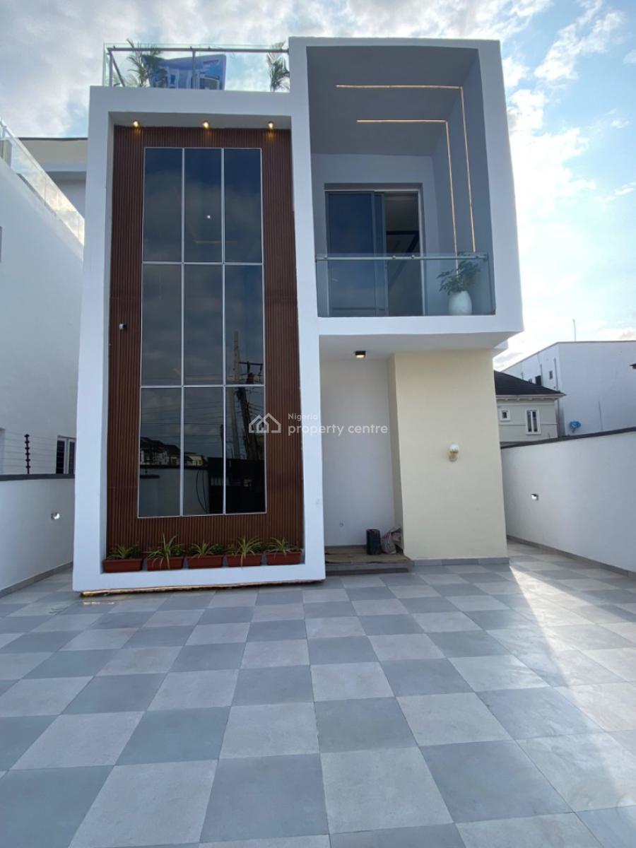 a 5 Bedroom Fully Detached House with Pool, Cinema, Gym and 2 Bq, Agbalaya Street, Chevy View Estate, Lekki, Lagos, Detached Duplex for Sale