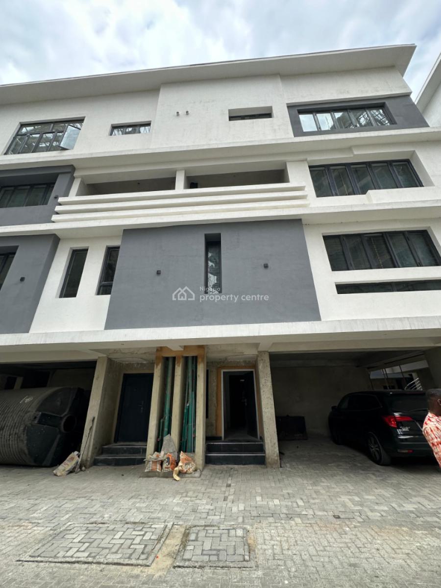 Well Finished Fully Serviced 4 Bedroom Townhouse with a Room Bq, Lekki Phase 1, Lekki, Lagos, Terraced Duplex for Rent