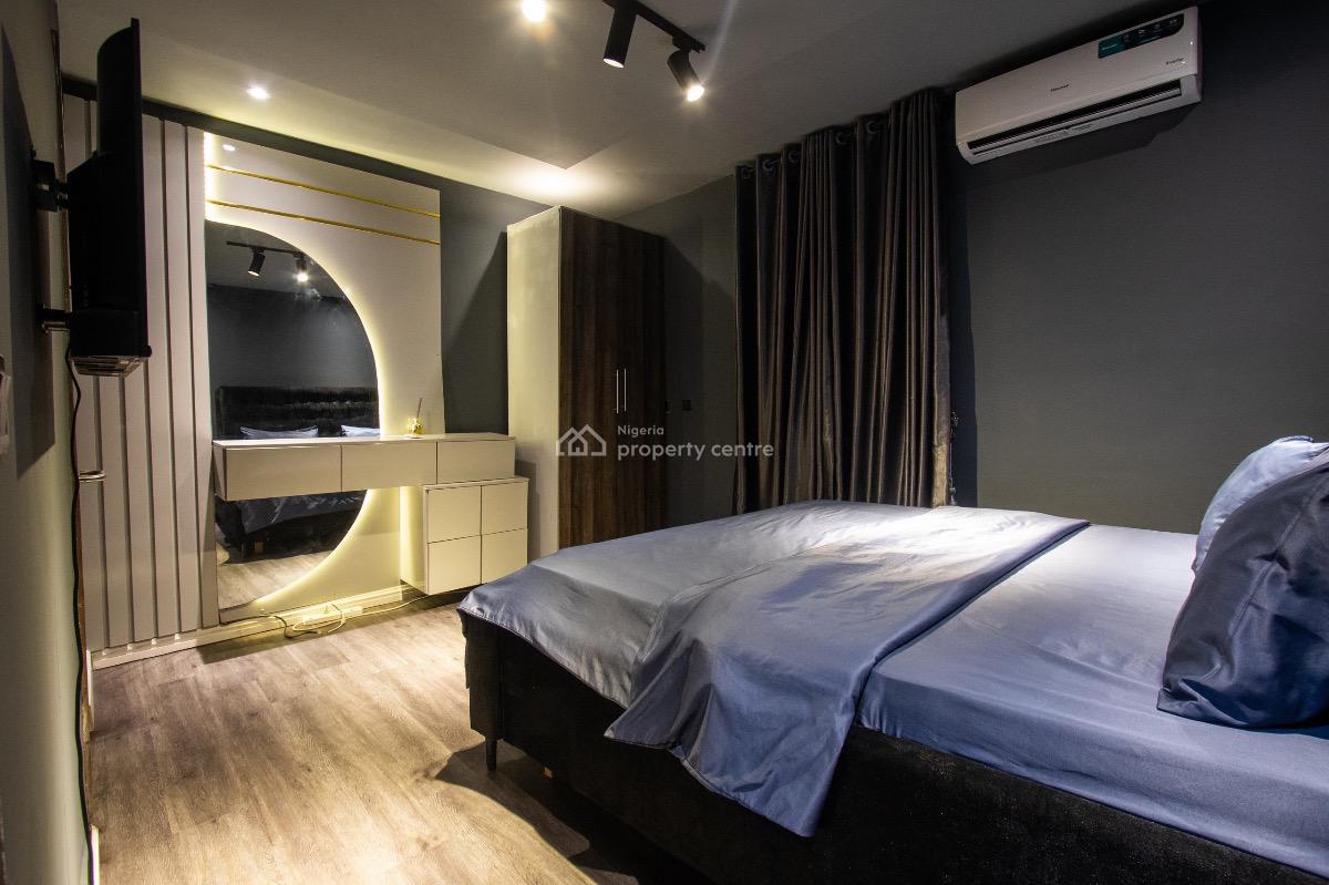 Lovely 2 Bedroom Dark Room Available for Short Stay and Long Stay Book, Lekki Phase 1, Lekki, Lagos, Detached Duplex Short Let