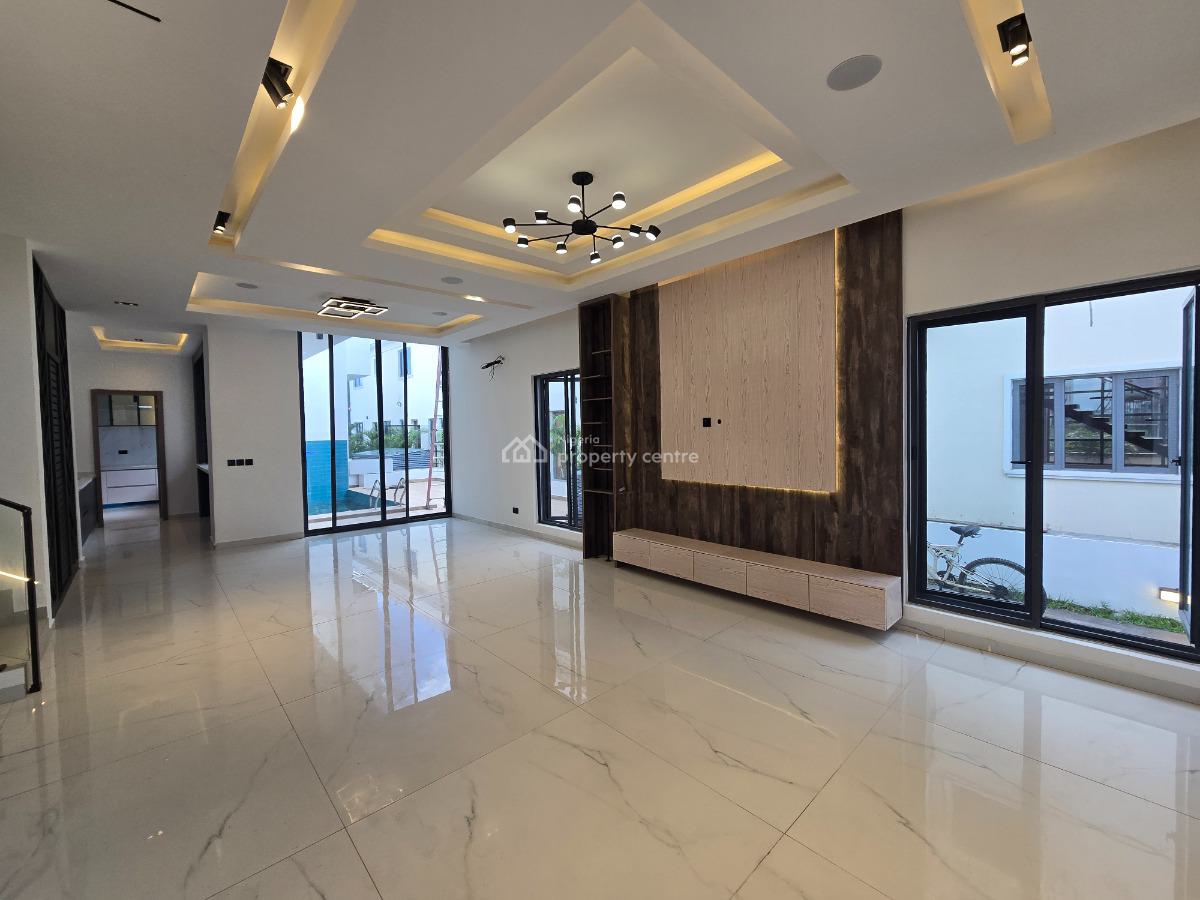 Tastefully Finished 5 Bedroom Semi-detached Duplex with Cinema & Swimming Pool, Cowrie Creek Estate, Ikate, Lekki, Lagos, Semi-detached Duplex for Sale