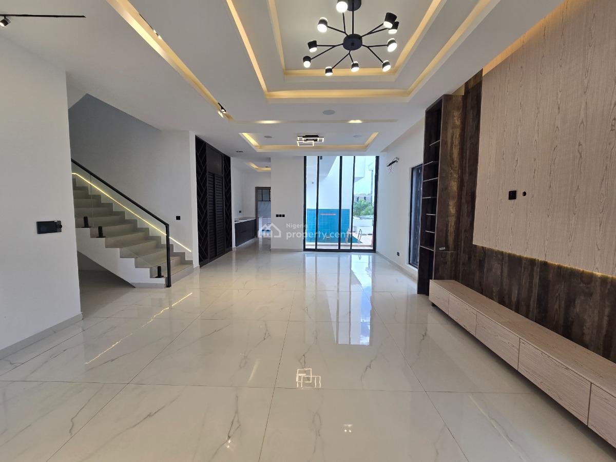 Tastefully Finished 5 Bedroom Semi-detached Duplex with Cinema & Swimming Pool, Cowrie Creek Estate, Ikate, Lekki, Lagos, Semi-detached Duplex for Sale