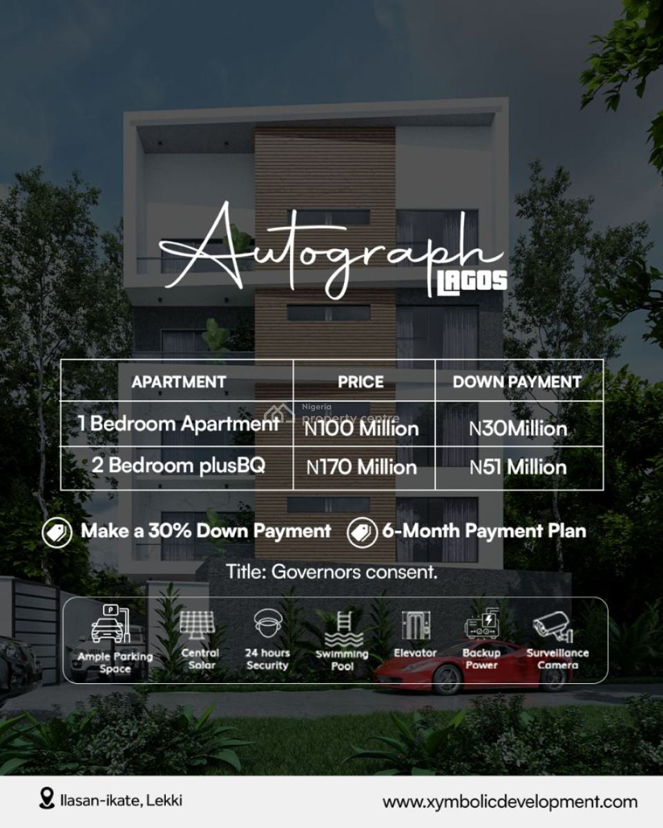 Luxurious 1 Bedroom Apartment with Excellent Ambiance Facilities, Ilasan, Lekki, Lagos, Flat / Apartment for Sale