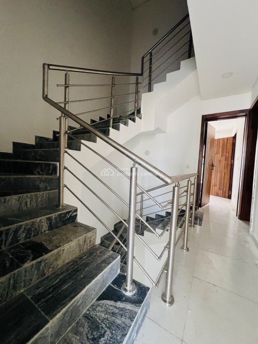 5 Bedroom Semi Detached Duplex with a Bq in an Estate with 24hrs Light, Twin Lake Estate, Chevron, Igbo Efon, Lekki, Lagos, Semi-detached Duplex for Rent