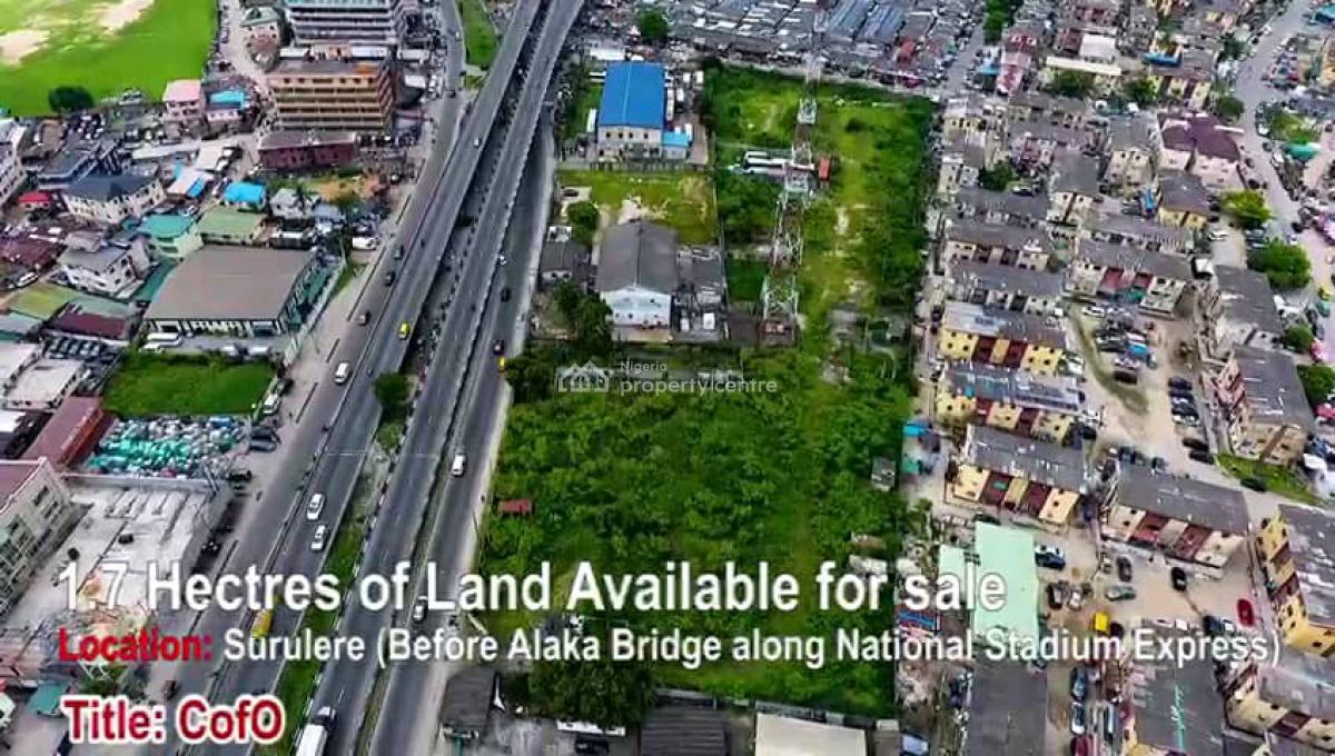 1.7 Hectares, Bode Thomas, Surulere, Lagos, Commercial Land for Sale