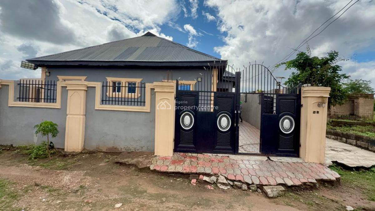 3 Bedroom Bungalow with Room and Parlour Self Contain on Half Plot, Omi Adio, Apata, Ibadan, Oyo, Block of Flats for Sale