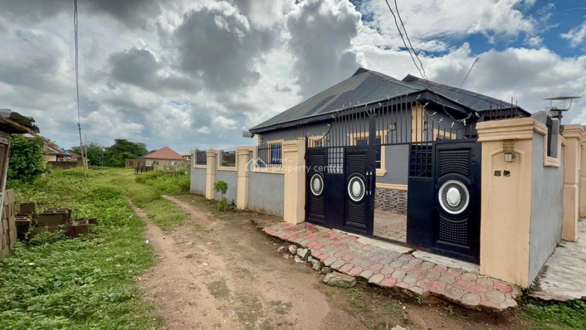 3 Bedroom Bungalow with Room and Parlour Self Contain on Half Plot, Omi Adio, Apata, Ibadan, Oyo, Block of Flats for Sale