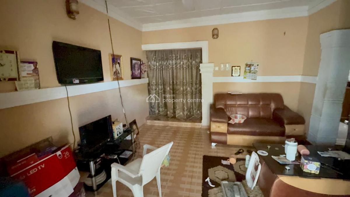 3 Bedroom Bungalow with Room and Parlour Self Contain on Half Plot, Omi Adio, Apata, Ibadan, Oyo, Block of Flats for Sale