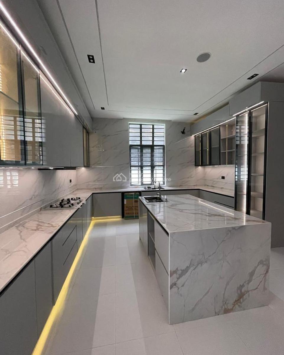 Exquisitely Detailed 6bedroom Fully Detached Automated Home, Chevron, Space, Gym Space, Cinema, Pool, Bq, Ante Room,rooftop, Lekki, Lagos, Detached Duplex for Sale