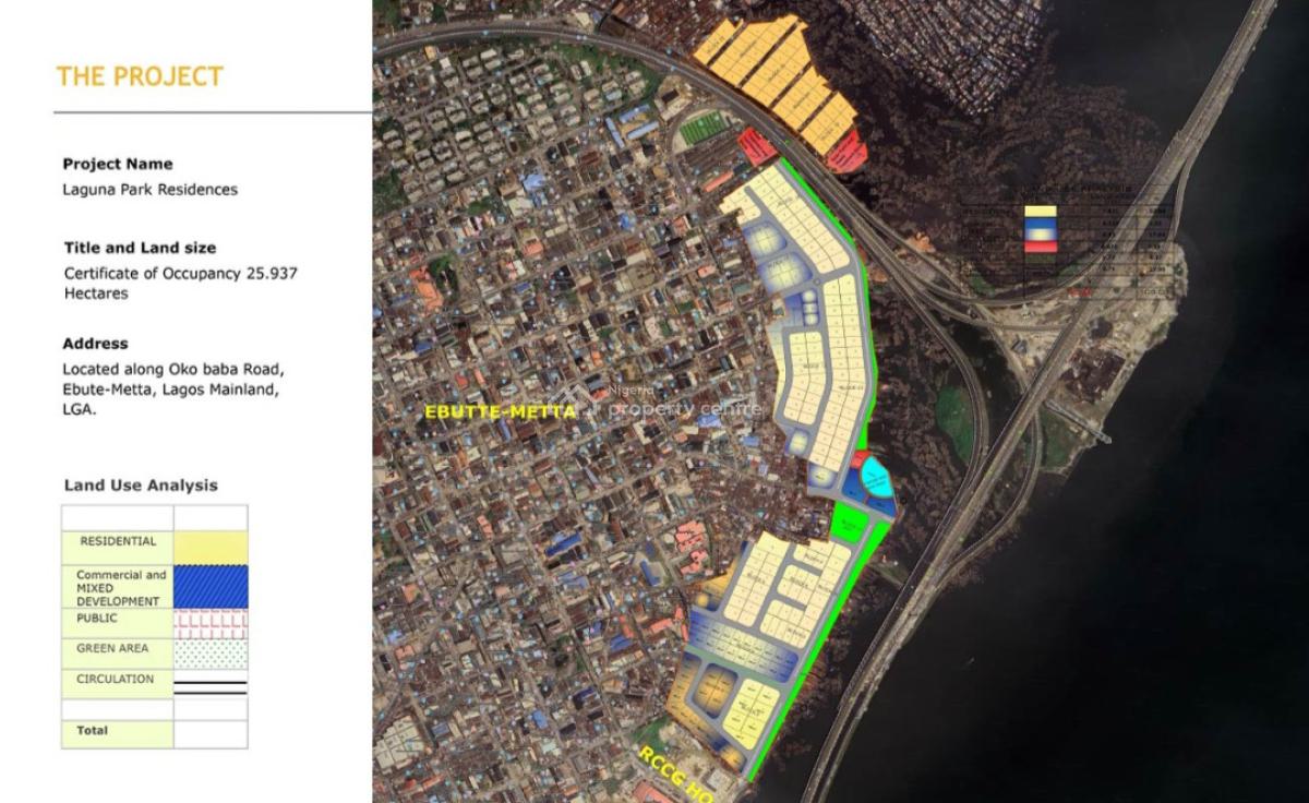 271 Serviced Plots in a Proposed Waterfront Estate,  Ebute Metta, Ebute Metta West, Yaba, Lagos, Residential Land for Sale