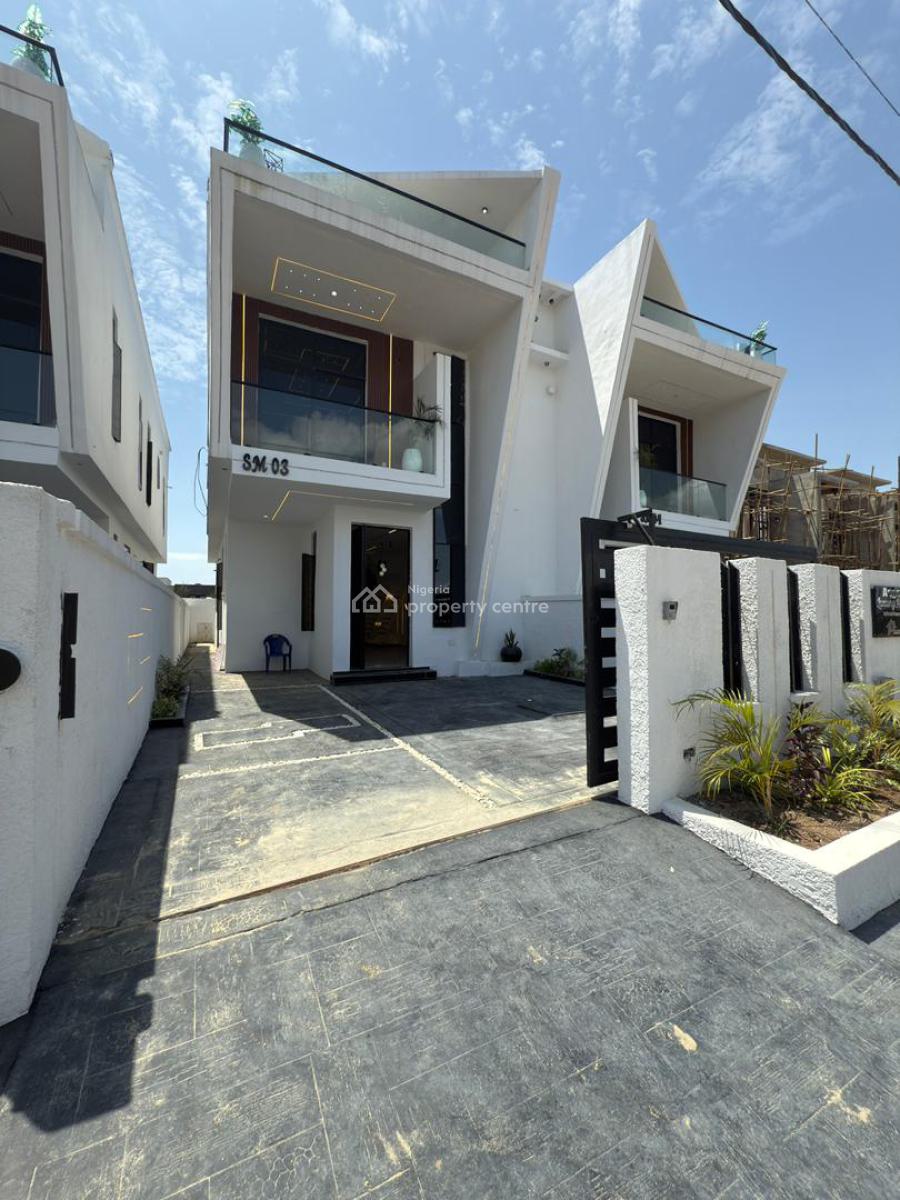 Beautiful 4 Bedroom Semi Detached Duplex with a Bq, Ikota, Lekki, Lagos, House for Sale