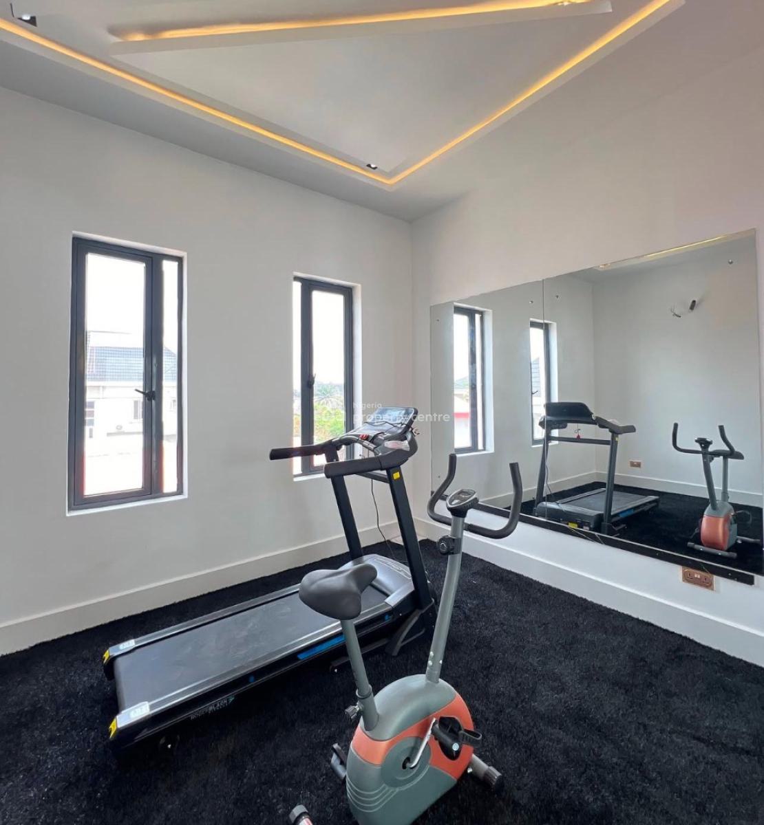 Stunning 5 Bedroom Fully Detached with Pool & Gym , Rooftop Terrace, Secure Estate at Sangotedo Lagos, Sangotedo, Ajah, Lagos, Detached Duplex for Sale