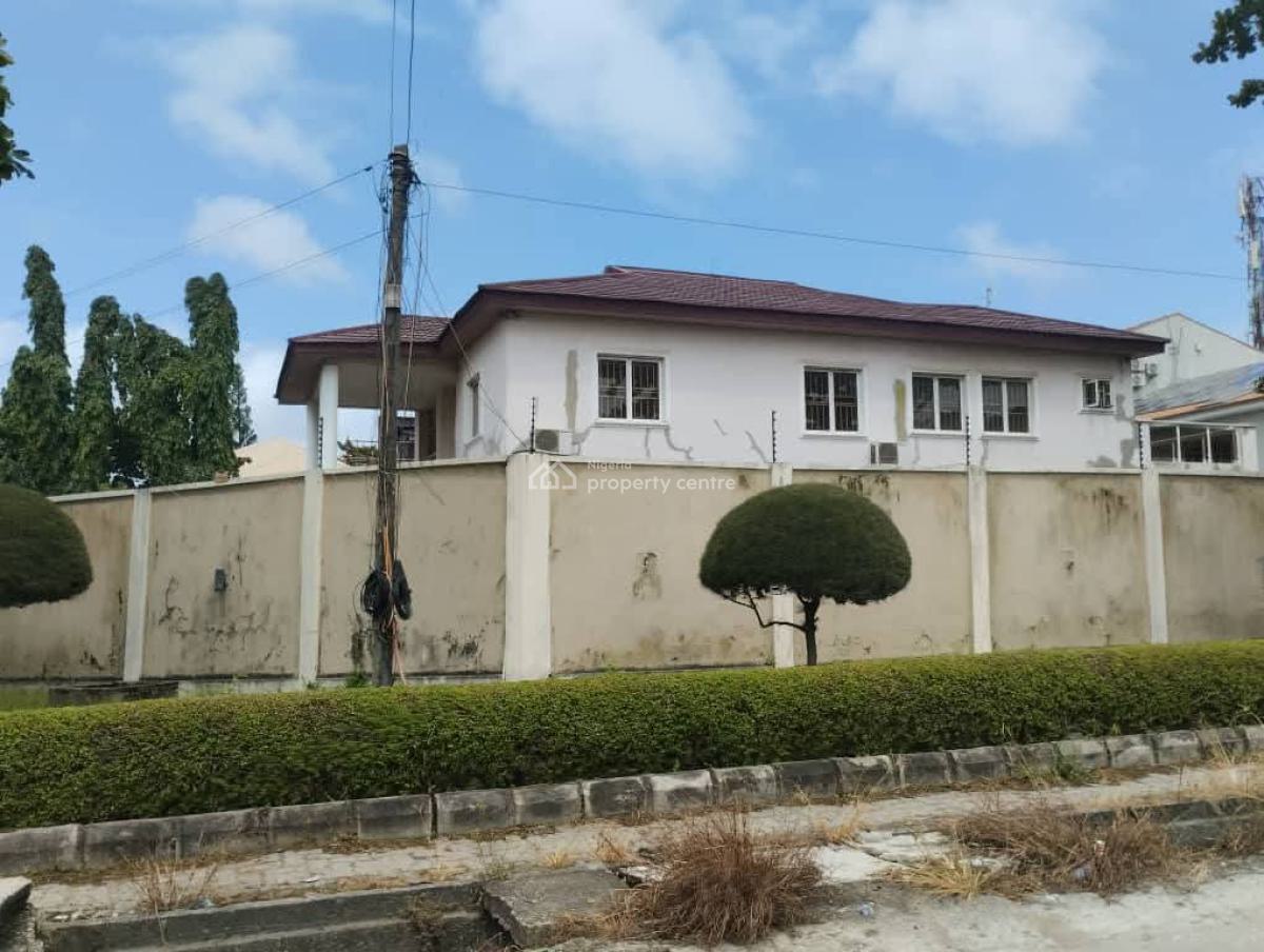 4 Bedroom Fully Detached Commercial Use with 2 Room Bq, Beside Evercare Hospital, Lekki Phase 1, Lekki, Lagos, Detached Duplex for Rent