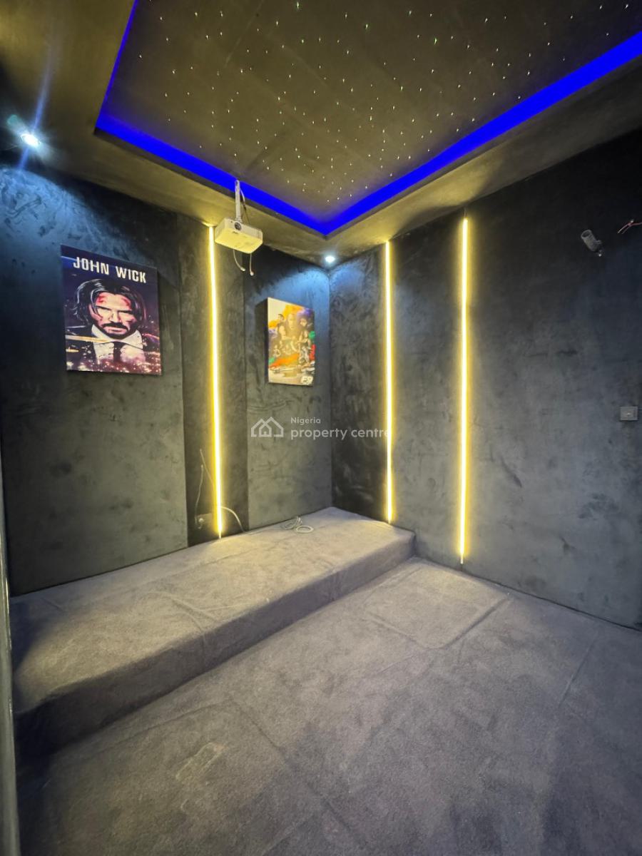 Modern 5 Bedroom Fully Detached with Cinema, Gym, Rooftop Terrace, Chevron, Lekki, Lagos, Detached Duplex for Sale