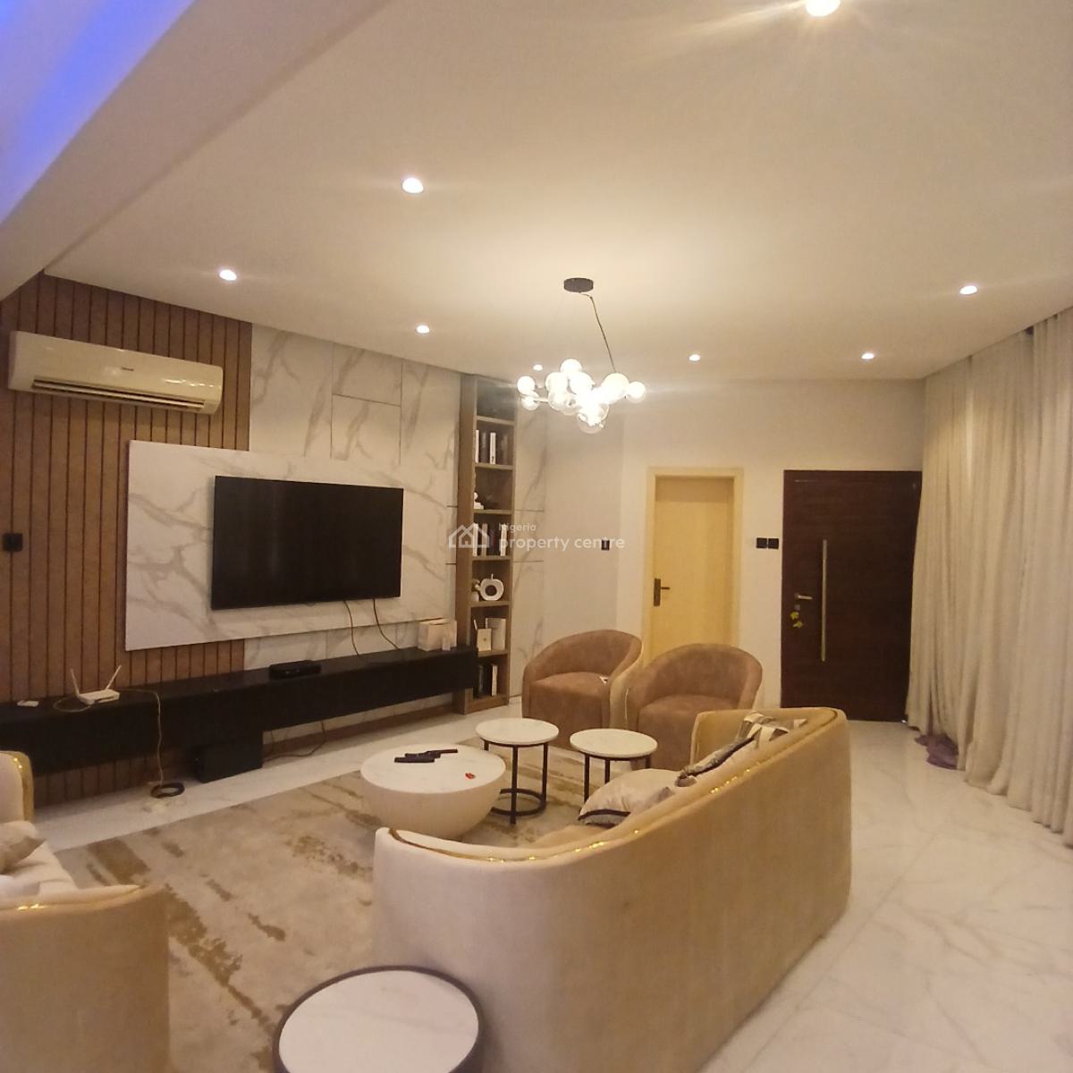 Exquisitely Furnished 4 Bedroom Detached Duplex with Bq, Cardogan Estate, Osapa, Lekki, Lagos, Detached Duplex for Rent