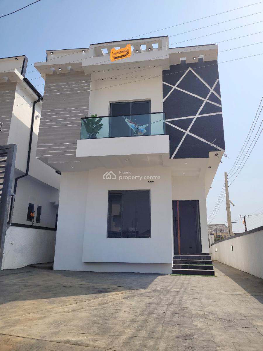 Fully Detached  4bedroom  Duplex with Bq, Sangotedo, Ajah, Lagos, Detached Duplex for Rent