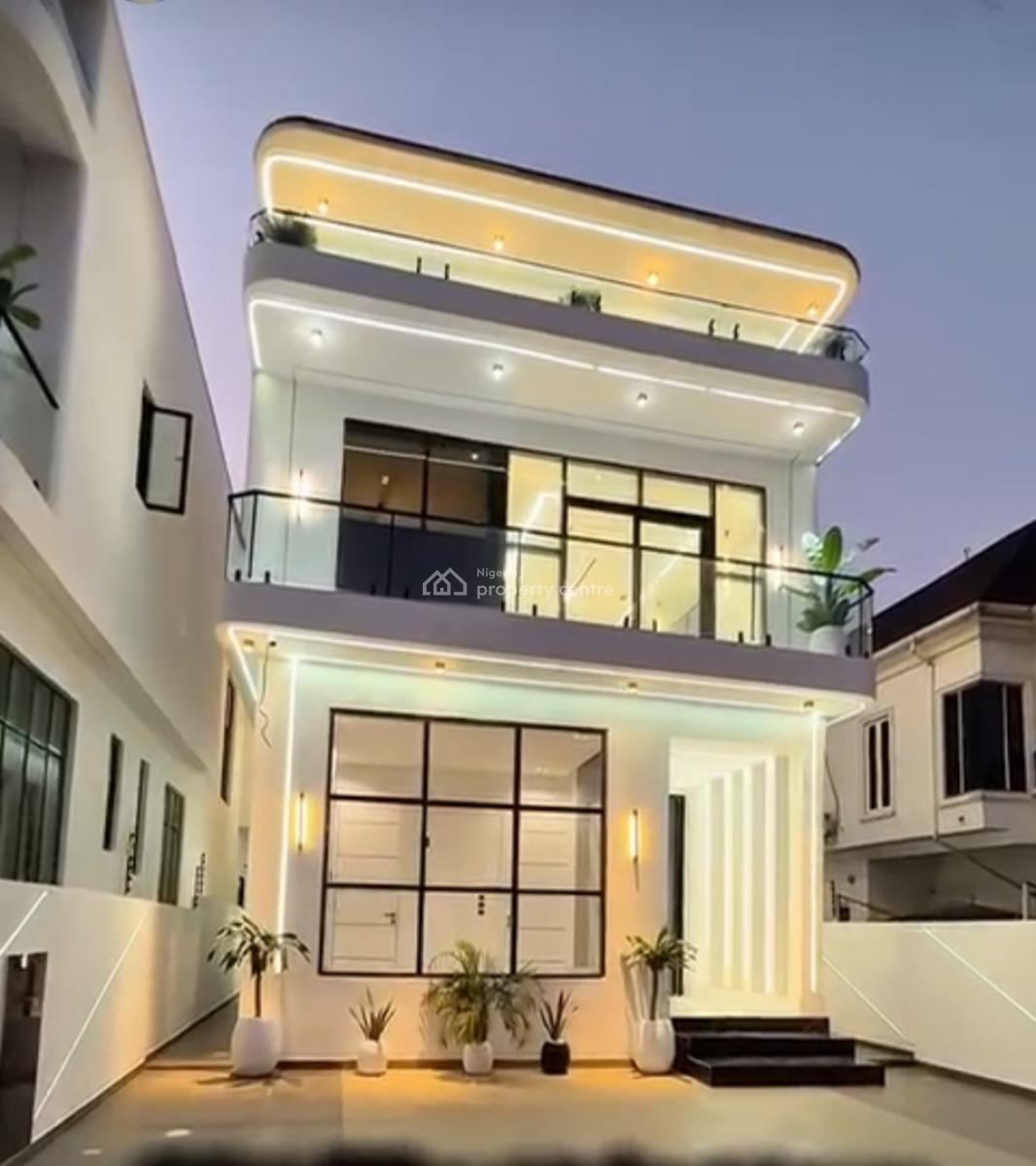 New 5 Bedroom Detached Duplex, 2nd Toll Gate Orchid Axis, Lafiaji, Lekki, Lagos, Detached Duplex for Sale