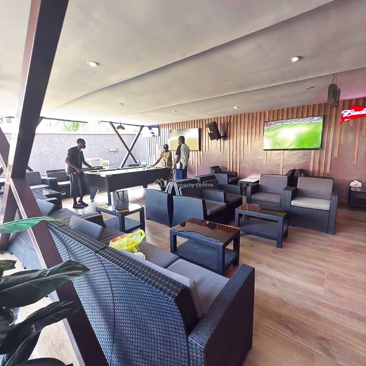 Fully Furnished Exclusive Vip Lounge with a Restaurant & Sports Bar, Peter Odili Road, Trans Amadi, Port Harcourt, Rivers, Restaurant / Bar for Sale
