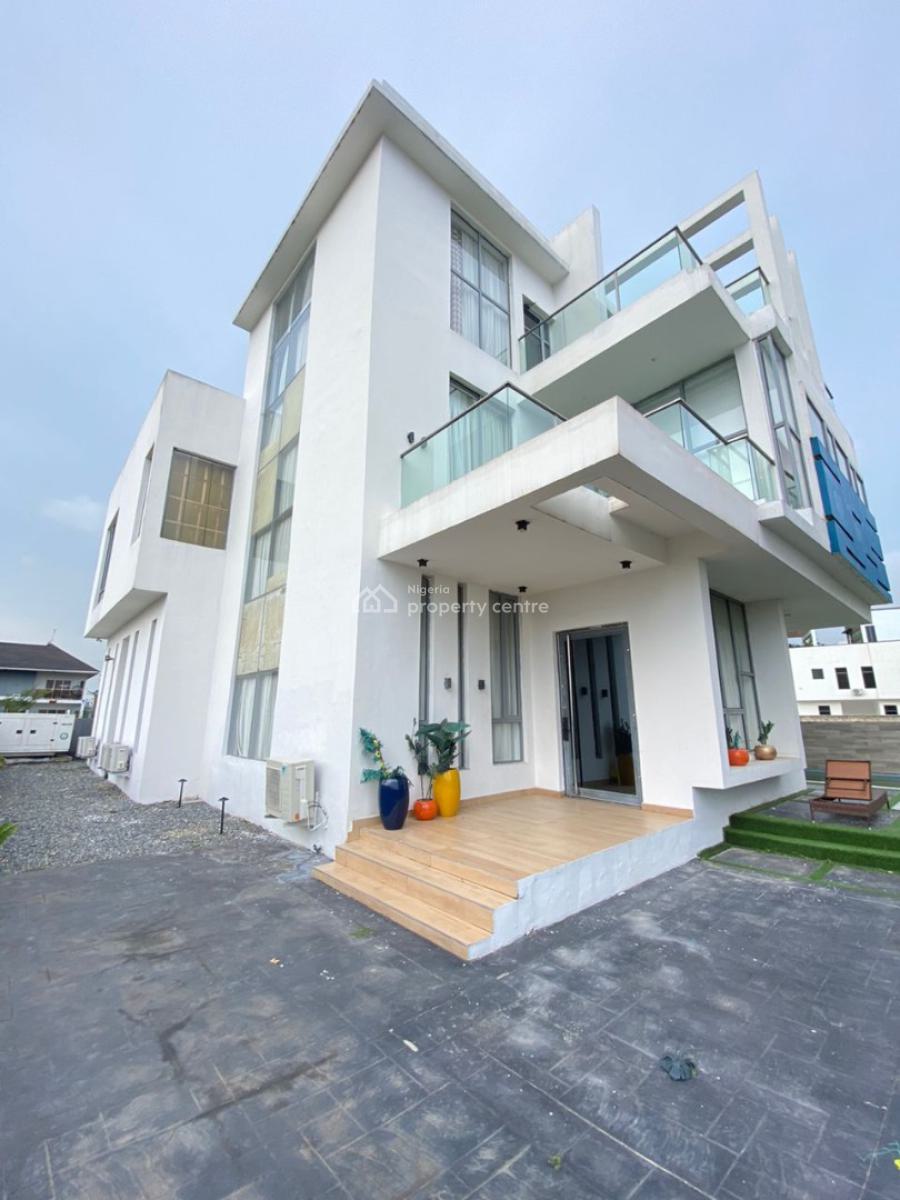 Fully Furnished & Stunning 5 Bedroom Detached Duplex with Rooftop, Pinnock Beach Estate, Osapa, Lekki, Lagos, Detached Duplex for Sale
