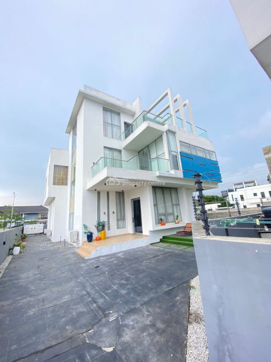 Fully Furnished & Stunning 5 Bedroom Detached Duplex with Rooftop, Pinnock Beach Estate, Osapa, Lekki, Lagos, Detached Duplex for Sale